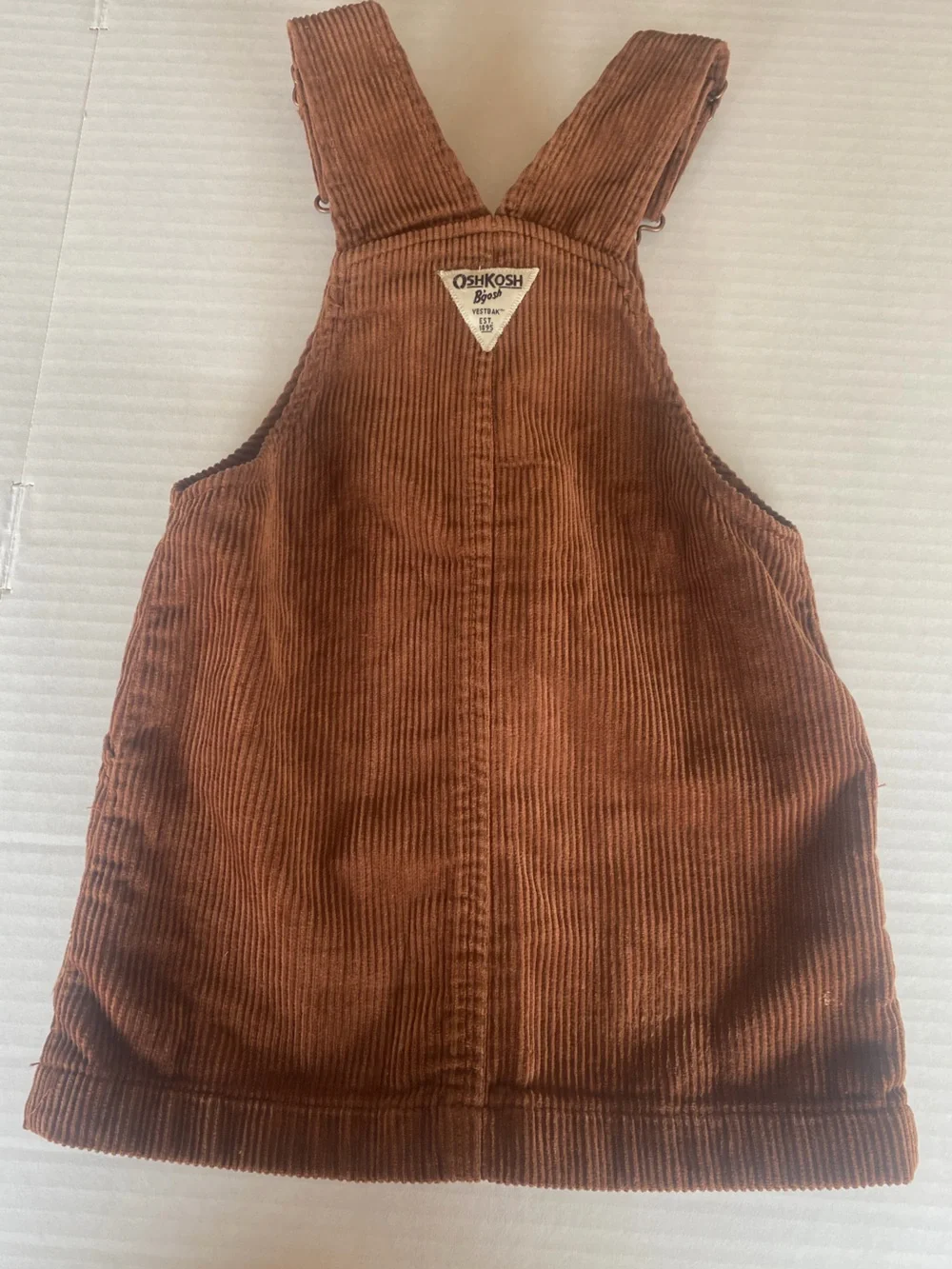 OshKosh B'gosh Brown Corduroy Overall Dress